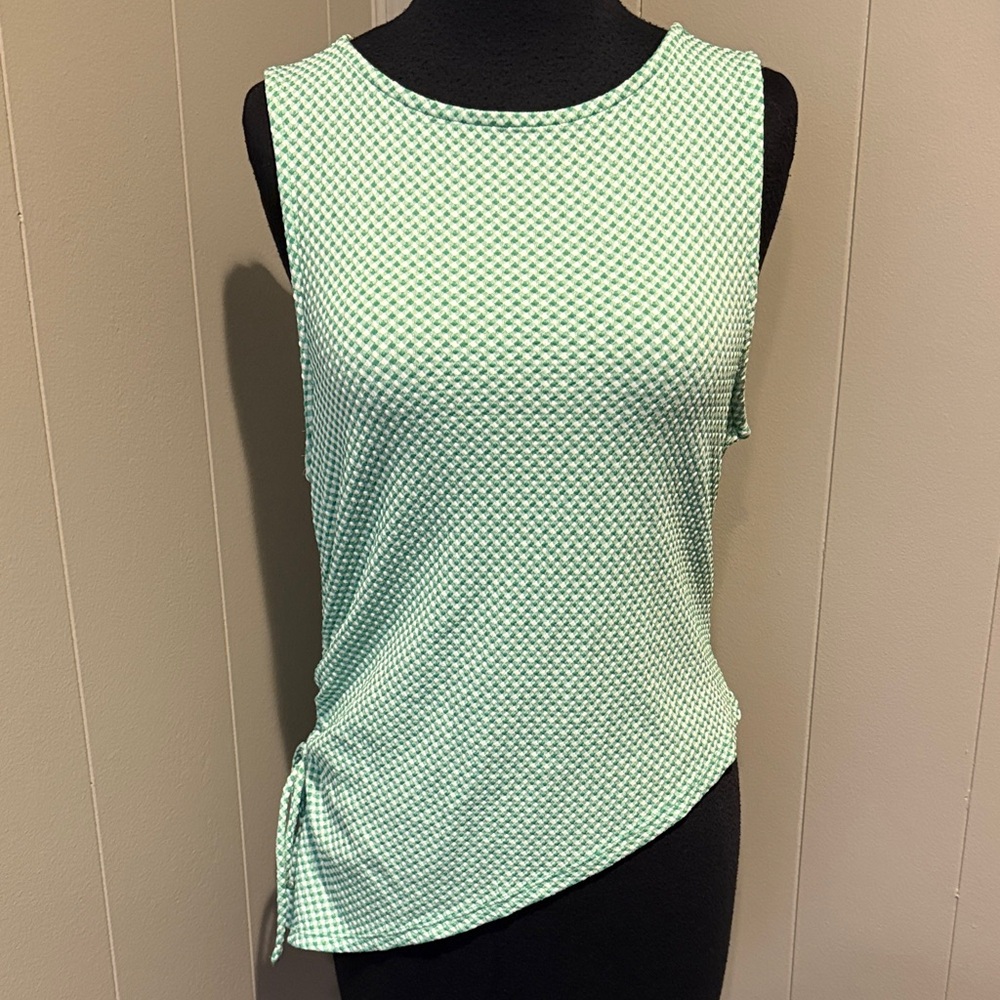 B36 wild fable Women’s Large Light Mint Textured Side-Tie Tank